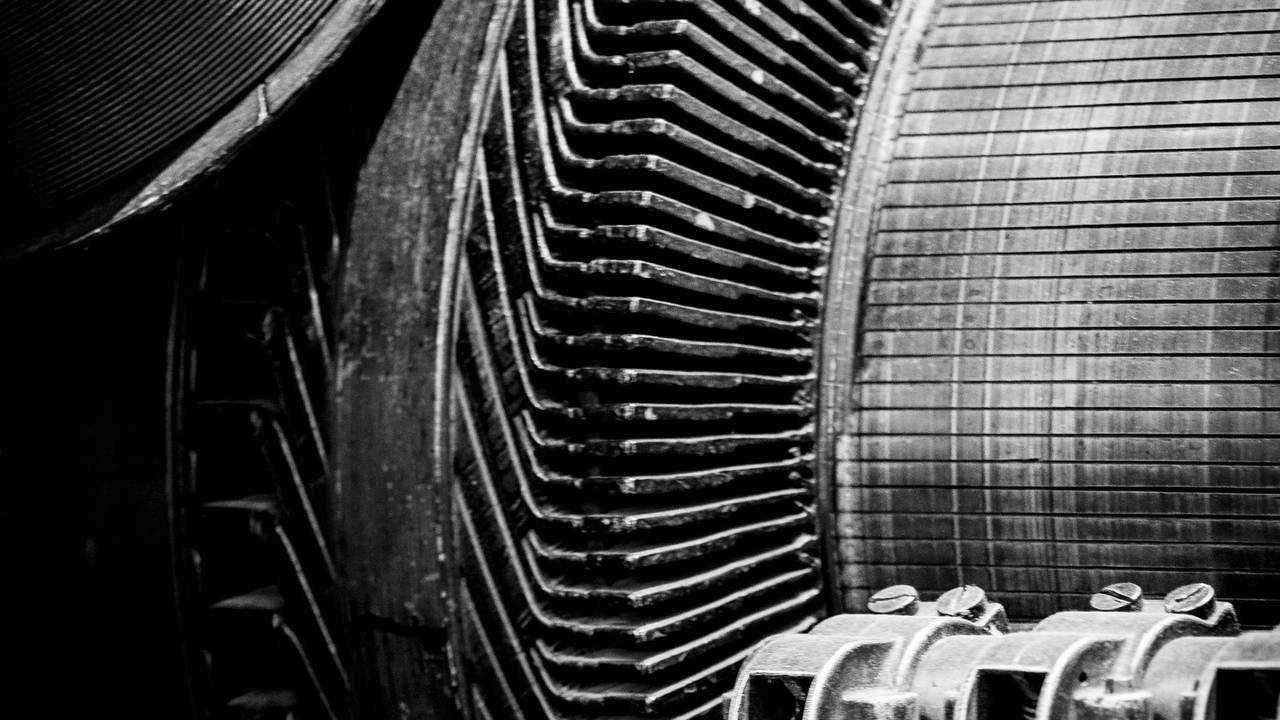 Detalle de maquinaria industrial, con sus texturas y su trama